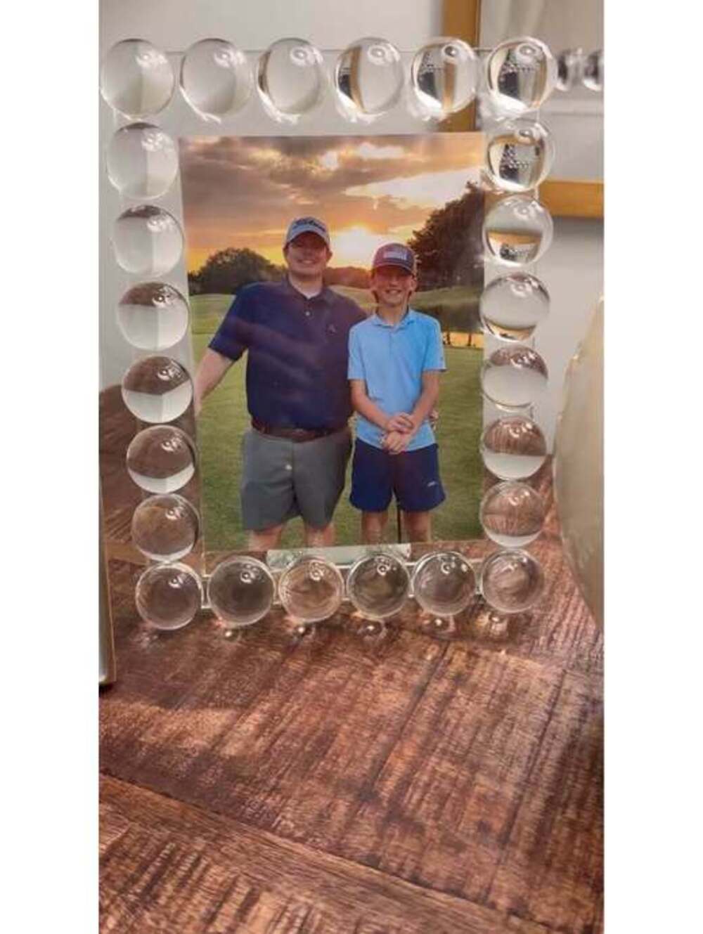Crystal 8x10 Picture Frame, Elegant Tabletop Display - New in Box
